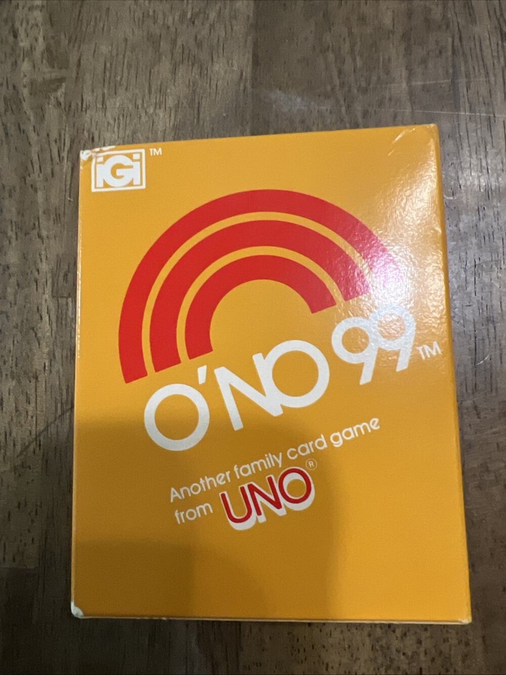 Vintage & Rare 1980 O'NO ONO 99 From UNO Family IGI Card Game - New Open Box